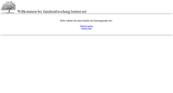Desktop Screenshot of familienforschung.lentner.net