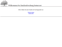 Tablet Screenshot of familienforschung.lentner.net